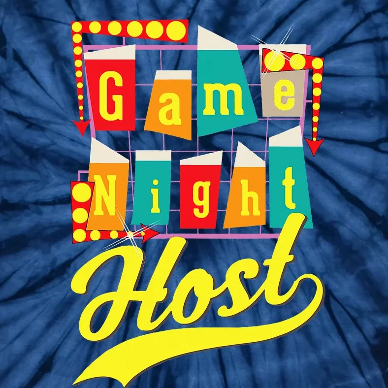 Game Night Host Family Board Game Trivia Night Tie-Dye T-Shirt