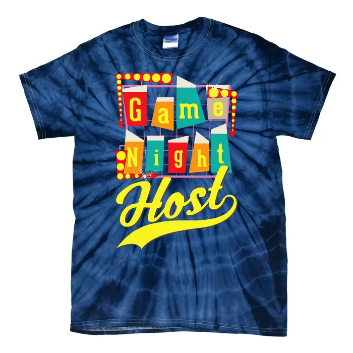 Game Night Host Family Board Game Trivia Night Tie-Dye T-Shirt