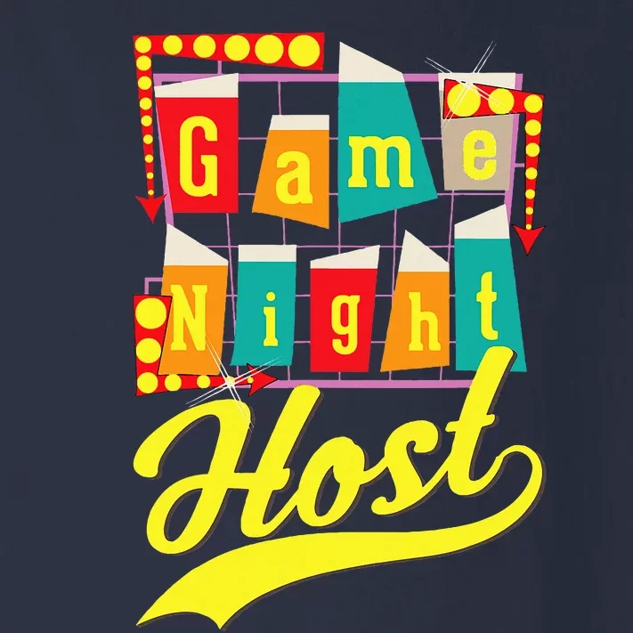 Game Night Host Family Board Game Trivia Night Toddler Long Sleeve Shirt