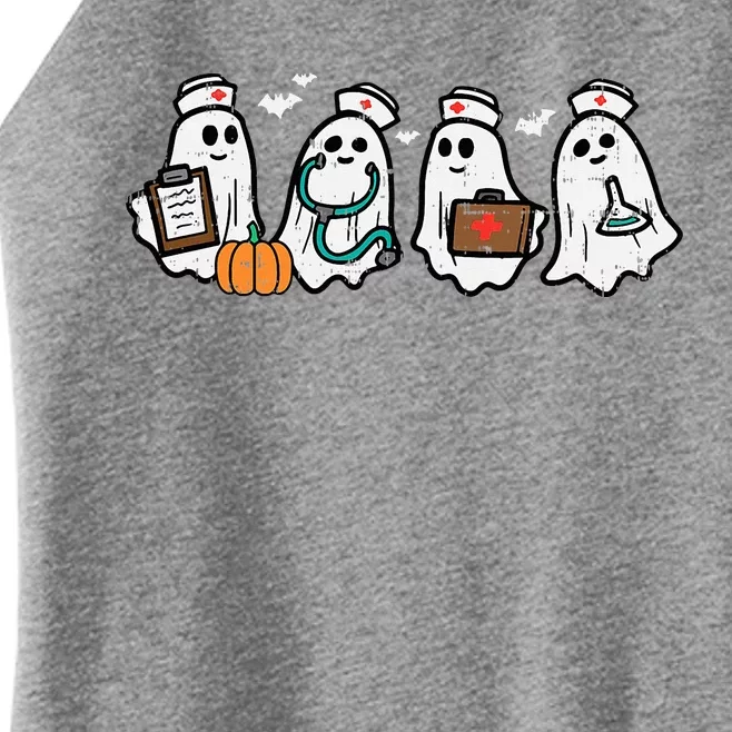 Ghost Nurses Halloween Crew Funny Costume Women’s Perfect Tri Rocker Tank