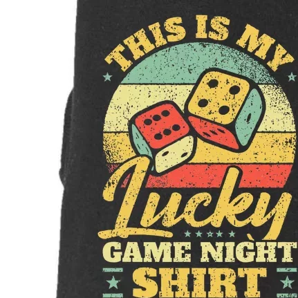 Game Night Host I Lucky Board Game Night Doggie 3-End Fleece Hoodie