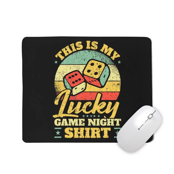 Game Night Host I Lucky Board Game Night Mousepad