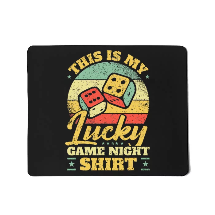 Game Night Host I Lucky Board Game Night Mousepad