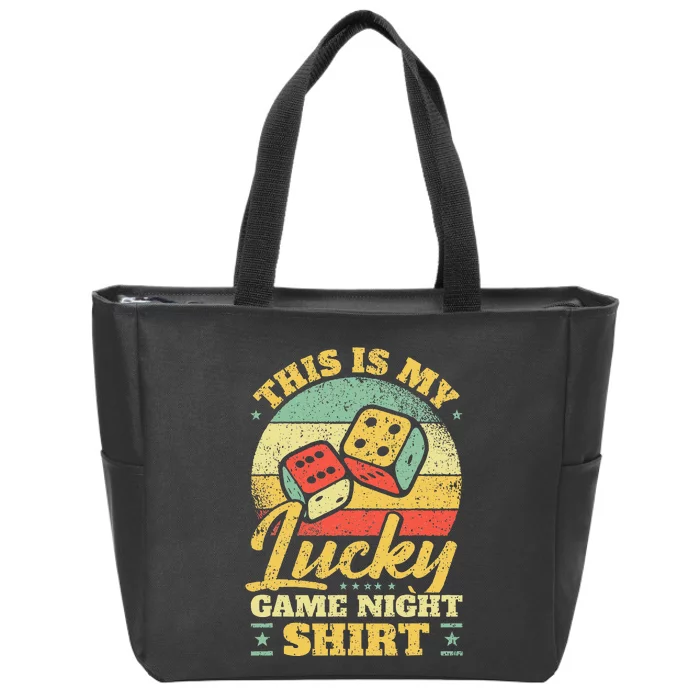 Game Night Host I Lucky Board Game Night Zip Tote Bag