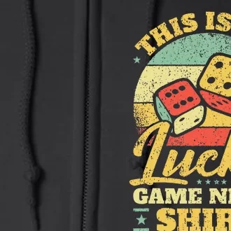 Game Night Host I Lucky Board Game Night Full Zip Hoodie