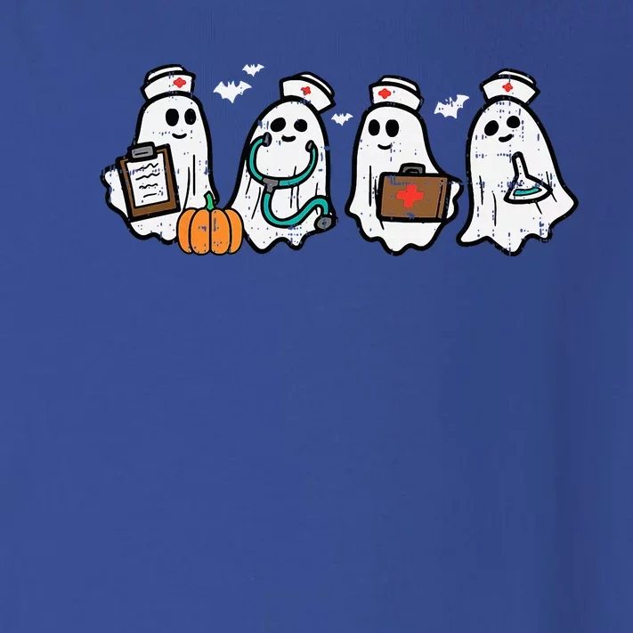 Ghost Nurses Halloween Crew Funny Costume Scrub Top Toddler Long Sleeve Shirt