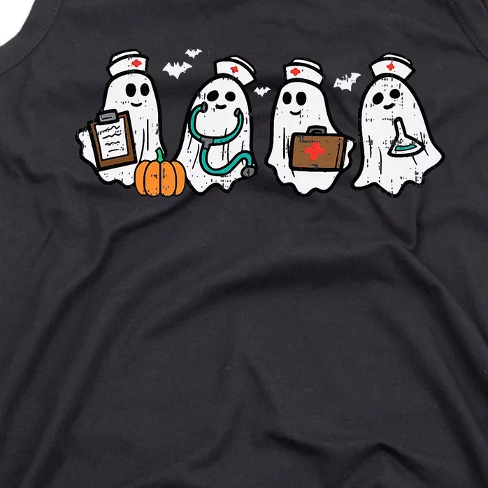 Ghost Nurses Halloween Crew Funny Costume Tank Top