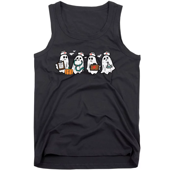 Ghost Nurses Halloween Crew Funny Costume Tank Top