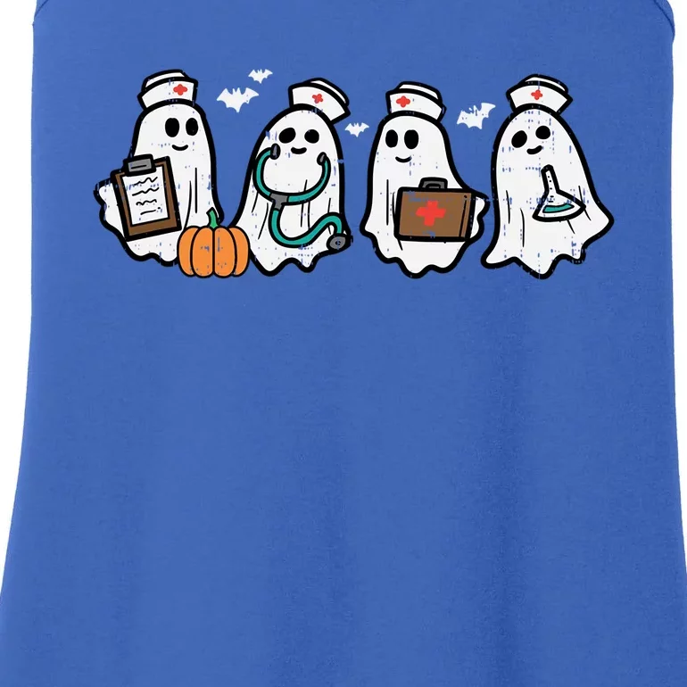 Ghost Nurses Halloween Crew Funny Costume Scrub Top Gift Ladies Essential Tank