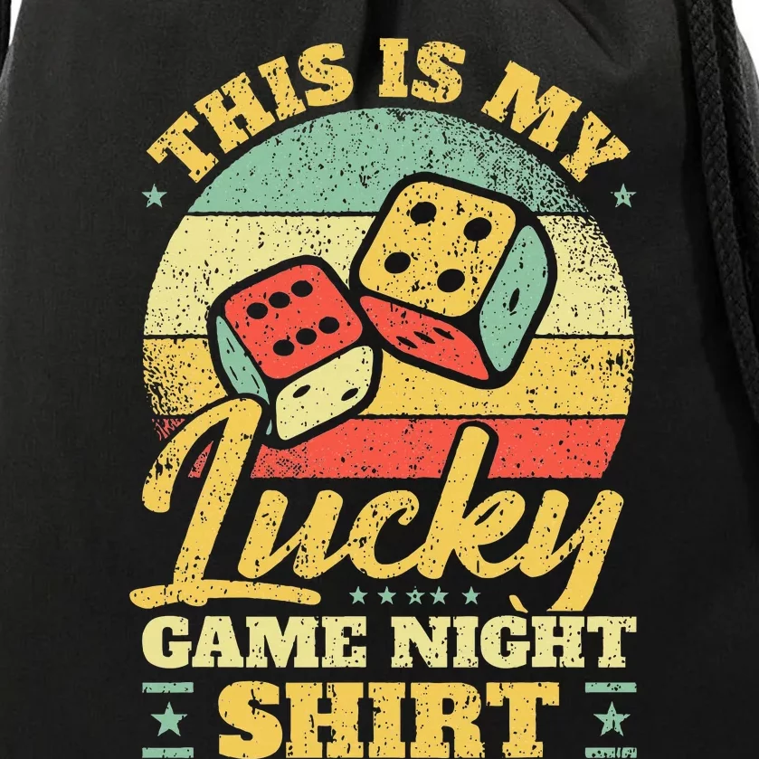 Game Night Host I Lucky Board Game Night Drawstring Bag