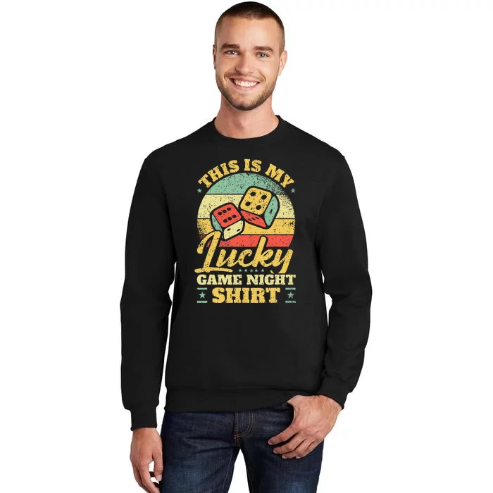 Game Night Host I Lucky Board Game Night Tall Sweatshirt