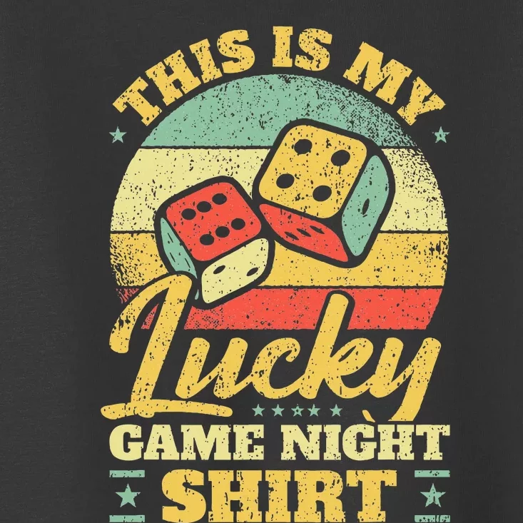 Game Night Host I Lucky Board Game Night Toddler T-Shirt