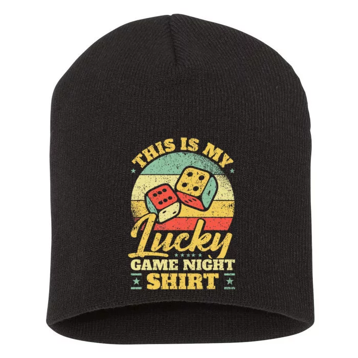 Game Night Host I Lucky Board Game Night Short Acrylic Beanie