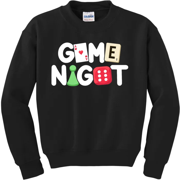 Game Night Host Board Games Trivia Night Team Women Men Kids Sweatshirt