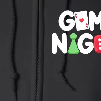 Game Night Host Board Games Trivia Night Team Women Men Full Zip Hoodie