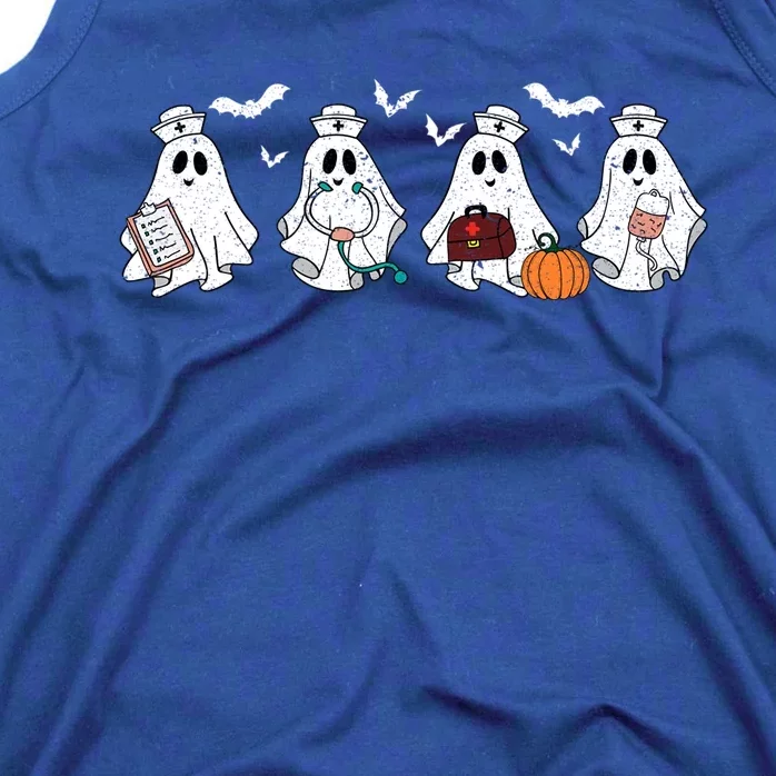 Ghost Nurses Halloween Crew Funny Costume Scrub Top Cool Gift Tank Top