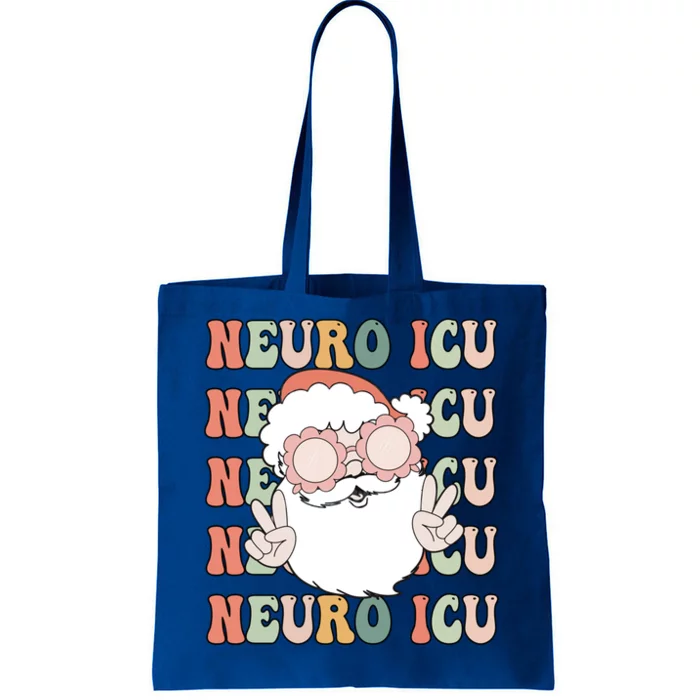 Groovy Neuro Icu Christmas Neurology Squad Secret Santa Gift Tote Bag