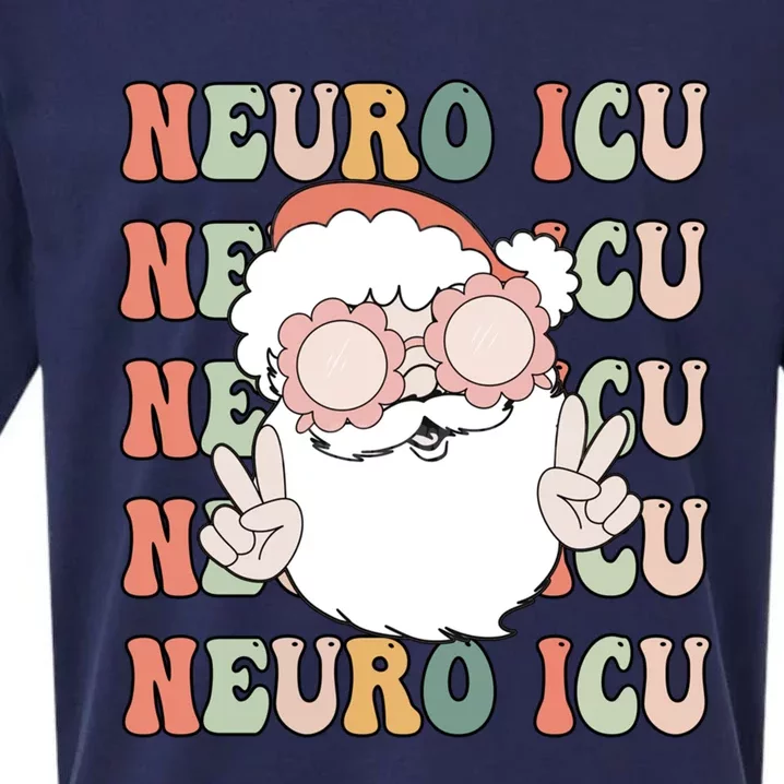 Groovy Neuro Icu Christmas Neurology Squad Secret Santa Gift Sueded Cloud Jersey T-Shirt