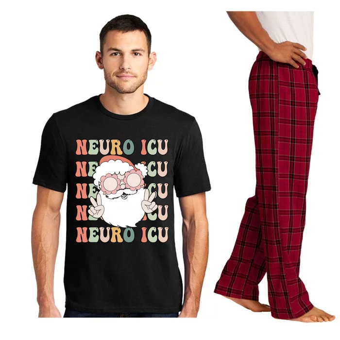 Groovy Neuro Icu Christmas Neurology Squad Secret Santa Gift Pajama Set