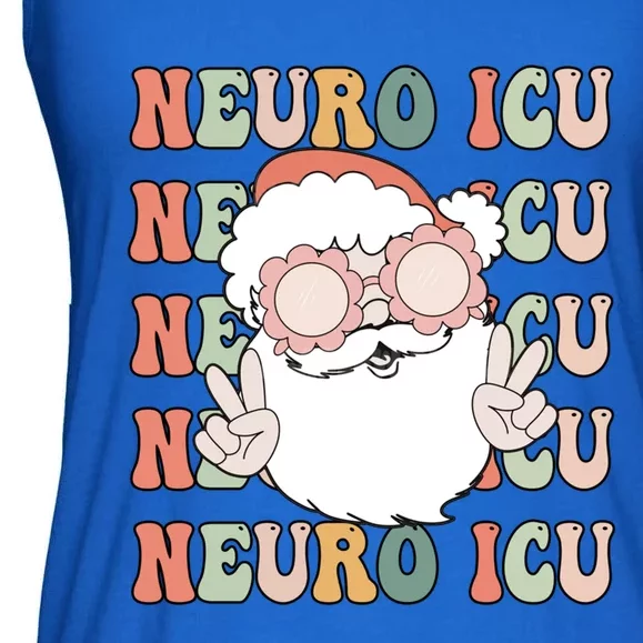 Groovy Neuro Icu Christmas Neurology Squad Secret Santa Gift Ladies Essential Flowy Tank