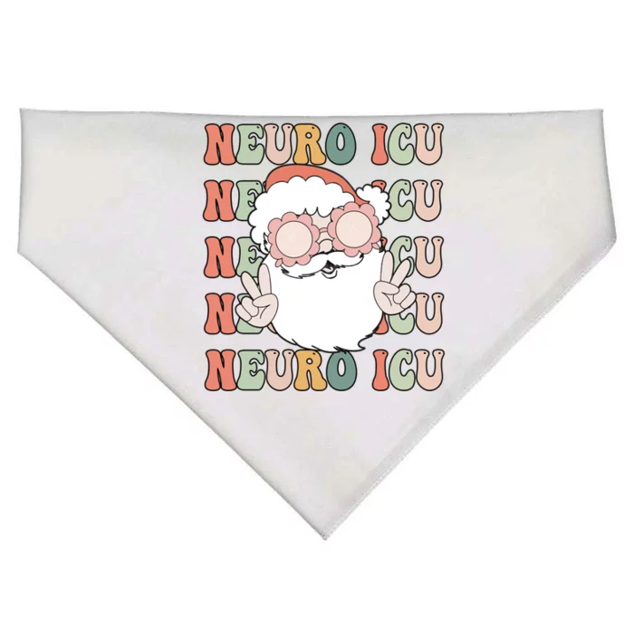 Groovy Neuro Icu Christmas Neurology Squad Secret Santa Gift USA-Made Doggie Bandana