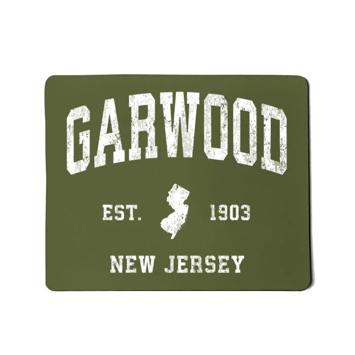 Garwood New Jersey Nj Vintage Athletic Sports Mousepad