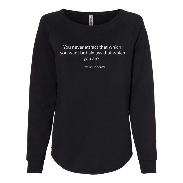 GODDARD Neville Law Of Attraction + Assumption Womens California Wash Sweatshirt