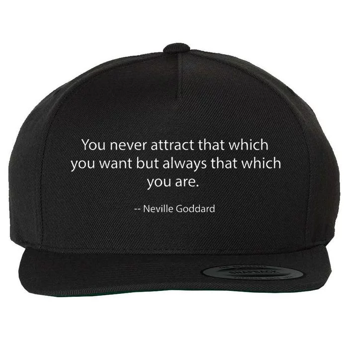 GODDARD Neville Law Of Attraction + Assumption Wool Snapback Cap