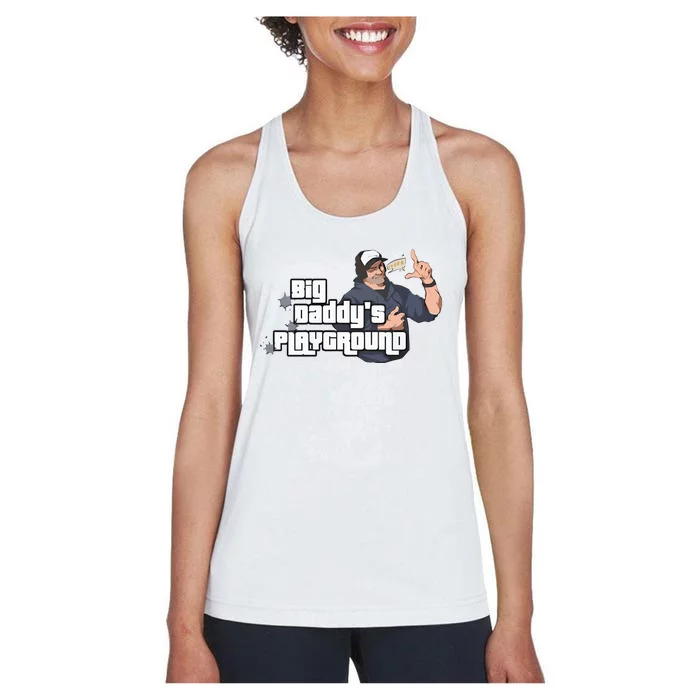 Geekventionshop Ned Luke Big DaddyS Playground Women's Racerback Tank