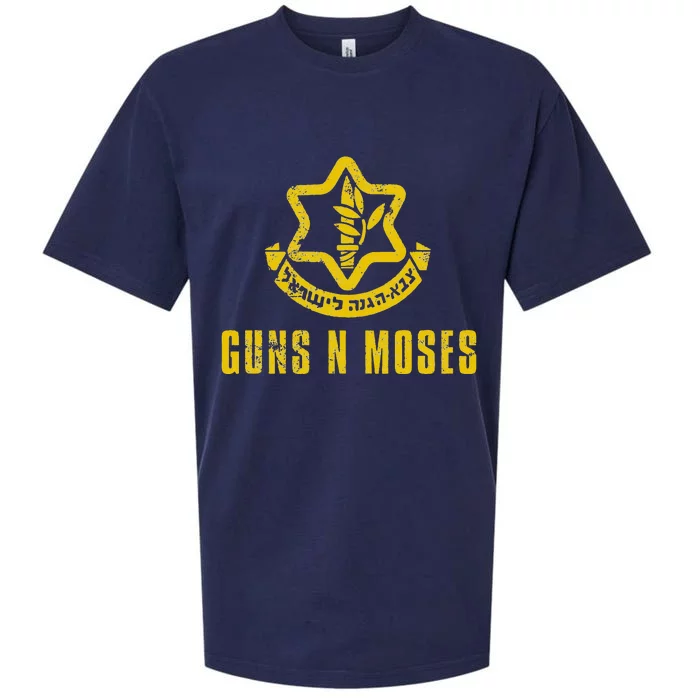 Guns N Moses Israel Defense Forces Idf Tzahal Krav Maga Sueded Cloud Jersey T-Shirt