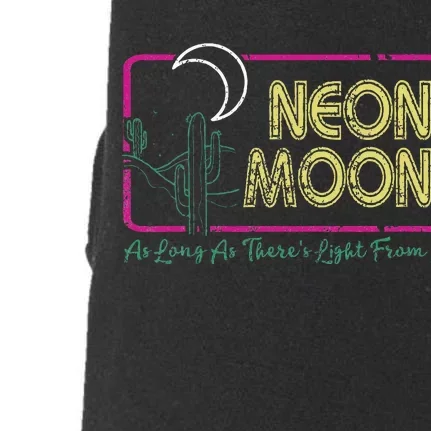 Groovy Neon Moon Lyrics Music 70s Retro Cactus Doggie 3-End Fleece Hoodie