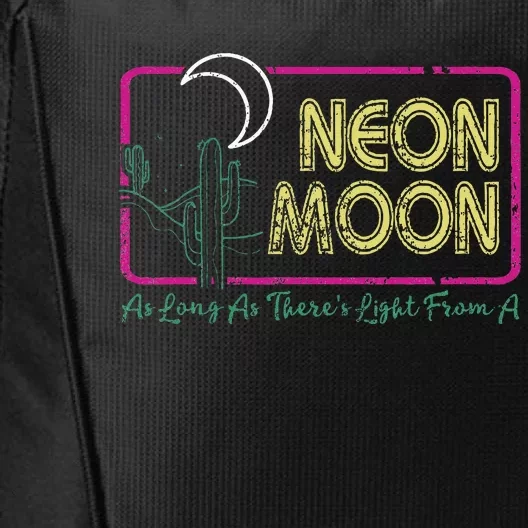 Groovy Neon Moon Lyrics Music 70s Retro Cactus City Backpack