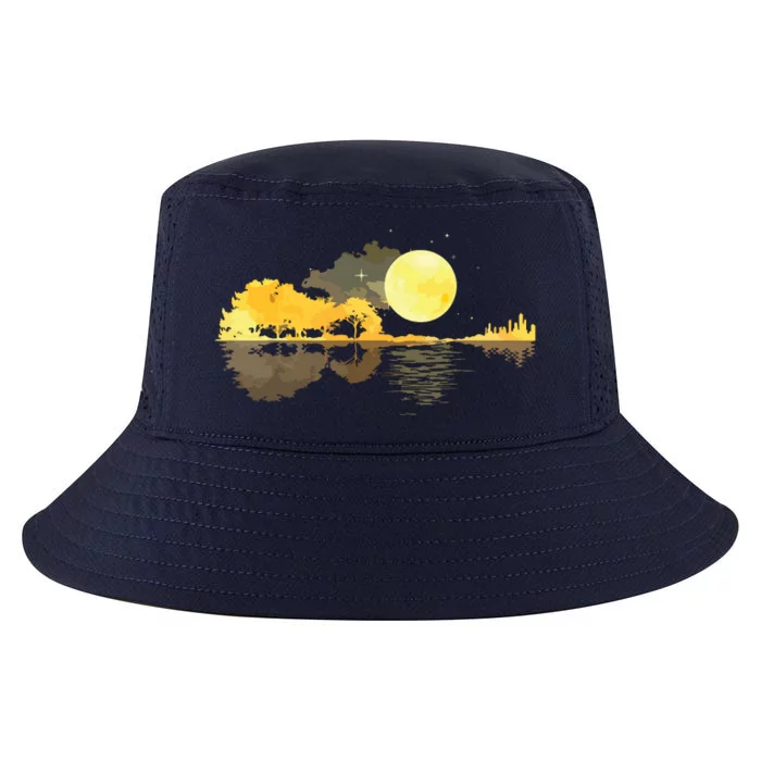 Guitar Nature Moon Retro Style Guitarist Acoustic Guitar Cool Comfort Performance Bucket Hat