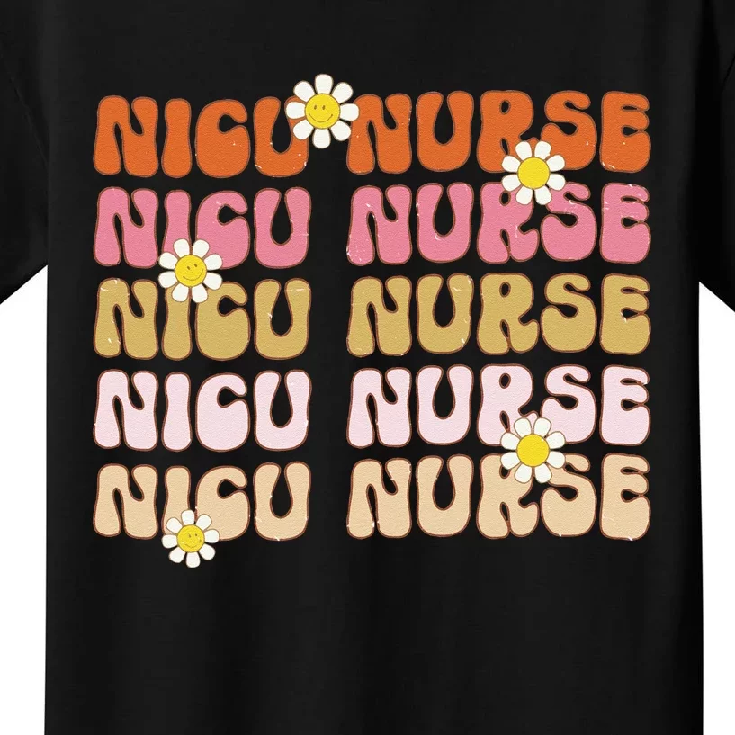 Groovy NICU Nurse Neonatal Intensive Care Unit Cute Kids T-Shirt