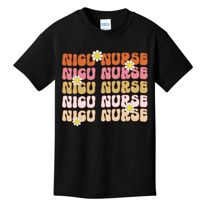 Groovy NICU Nurse Neonatal Intensive Care Unit Cute Kids T-Shirt