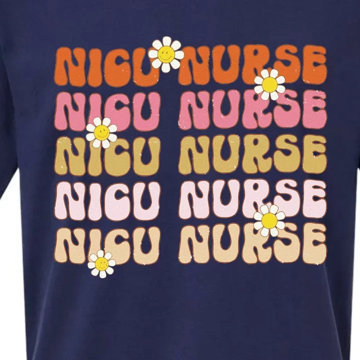 Groovy NICU Nurse Neonatal Intensive Care Unit Cute Sueded Cloud Jersey T-Shirt