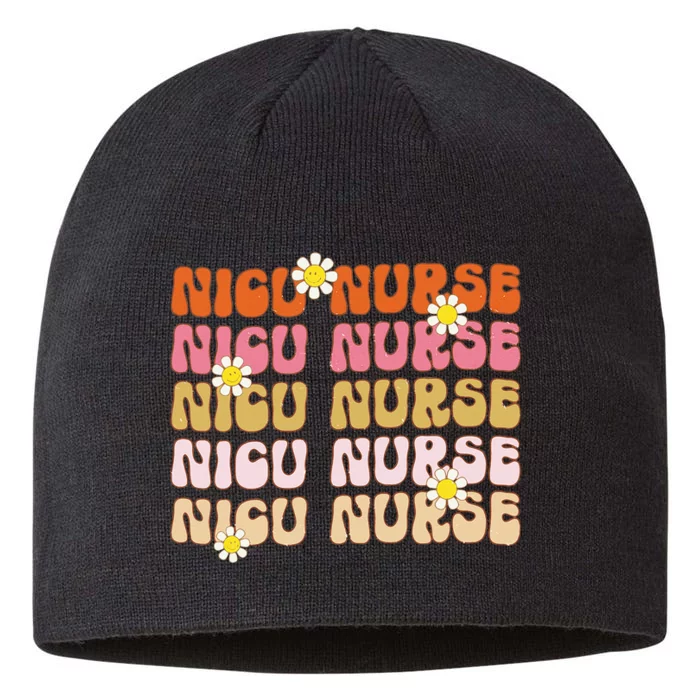 Groovy NICU Nurse Neonatal Intensive Care Unit Cute 8 1/2in Sustainable Knit Beanie