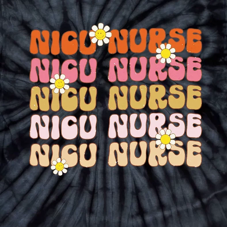 Groovy NICU Nurse Neonatal Intensive Care Unit Cute Tie-Dye T-Shirt