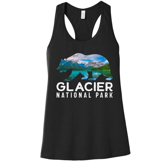 Glacier National Park Montana National Park Women's Racerback Tank