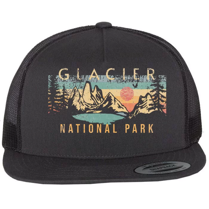 Glacier National Park Flat Bill Trucker Hat