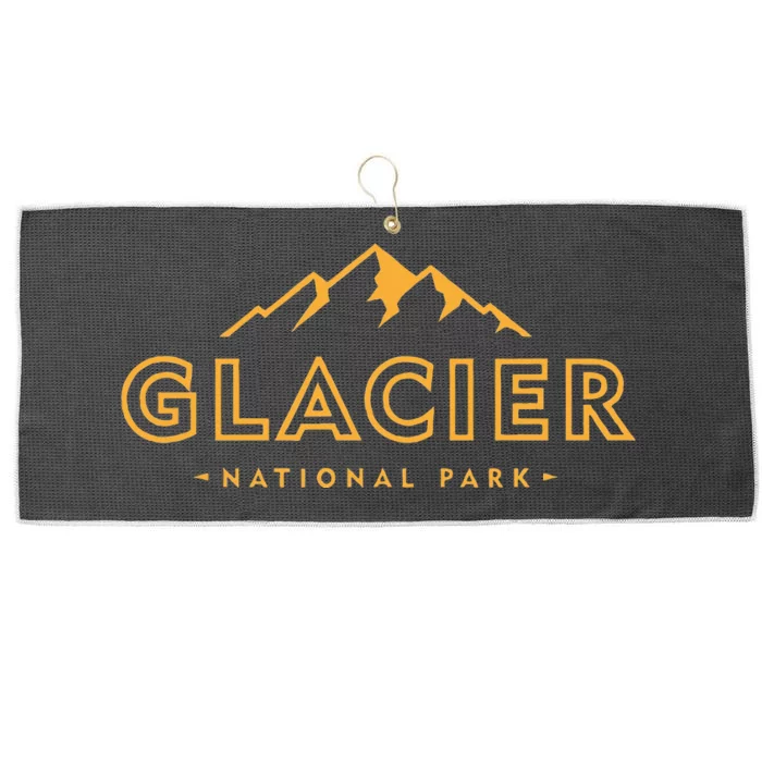 Glacier National Park Montana Hiking Souvenir Large Microfiber Waffle Golf Towel