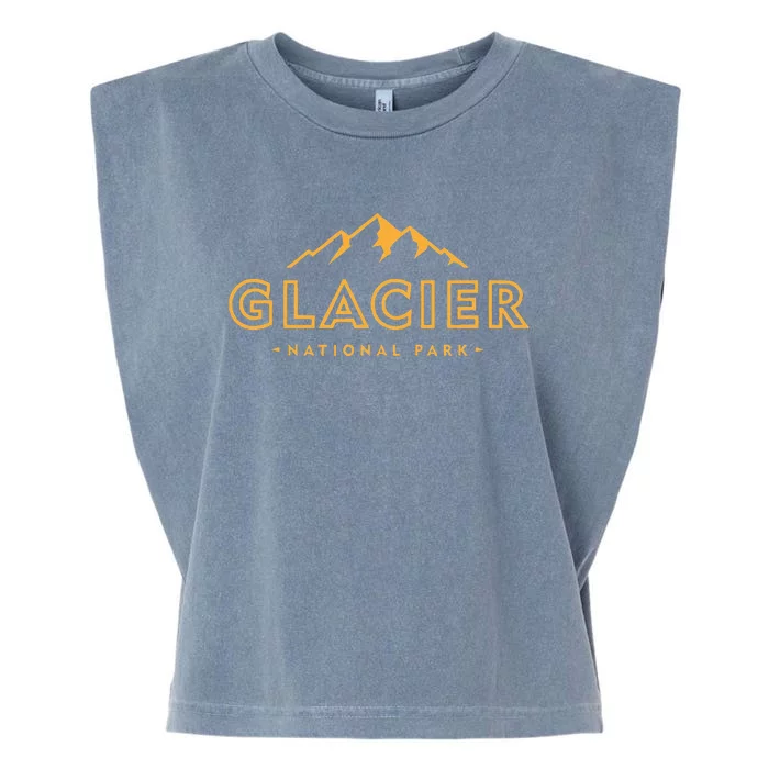 Glacier National Park Montana Hiking Souvenir Garment-Dyed Women's Muscle Tee