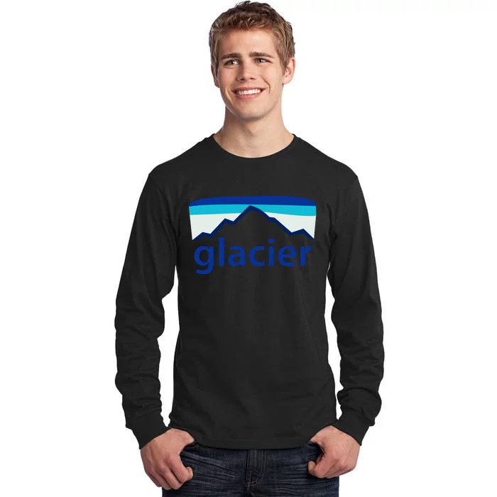 Glacier National Park Cricut File Tall Long Sleeve T-Shirt