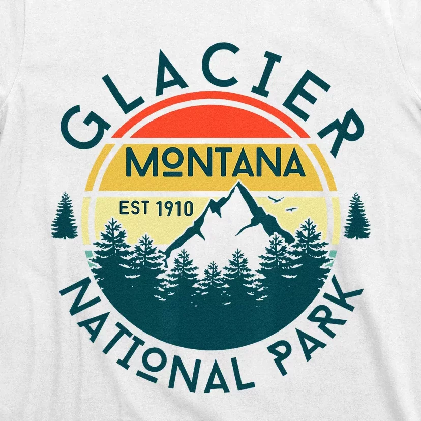 Glacier National Park Montana Hiking Nature Outdoors T-Shirt