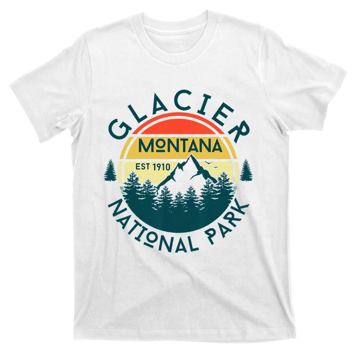 Glacier National Park Montana Hiking Nature Outdoors T-Shirt