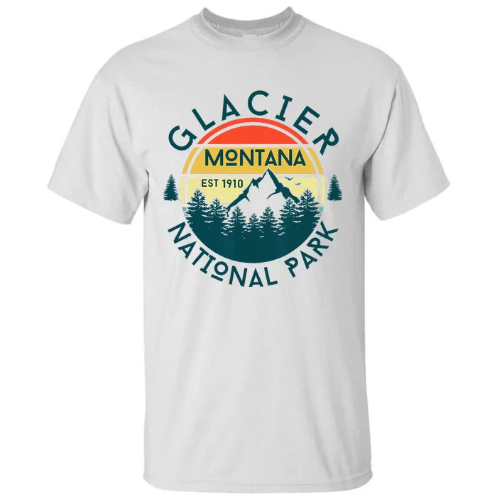 Glacier National Park Montana Hiking Nature Outdoors Tall T-Shirt