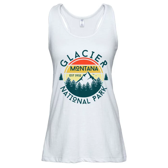 Glacier National Park Montana Hiking Nature Outdoors Ladies Essential Flowy Tank