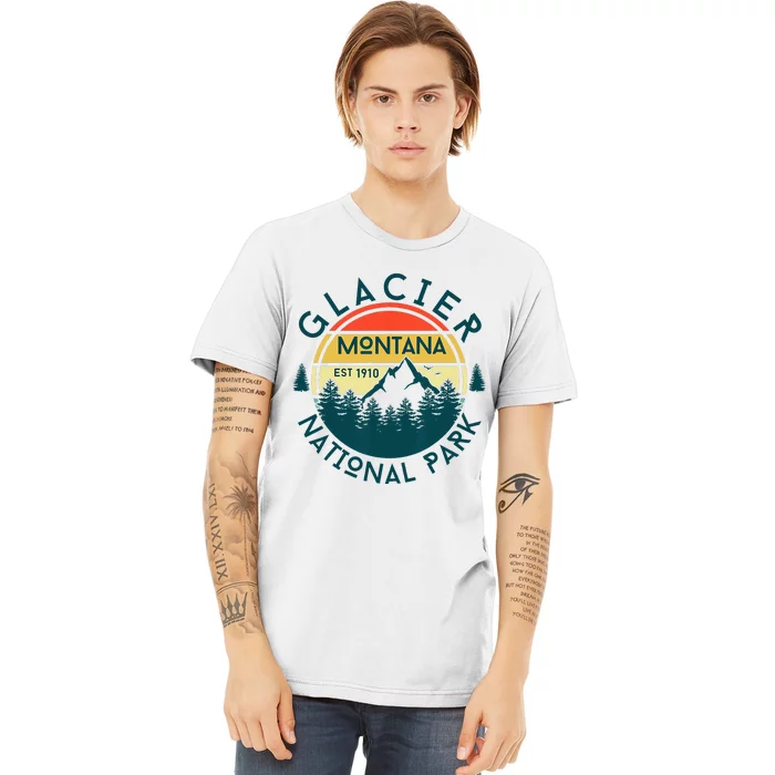 Glacier National Park Montana Hiking Nature Outdoors Premium T-Shirt