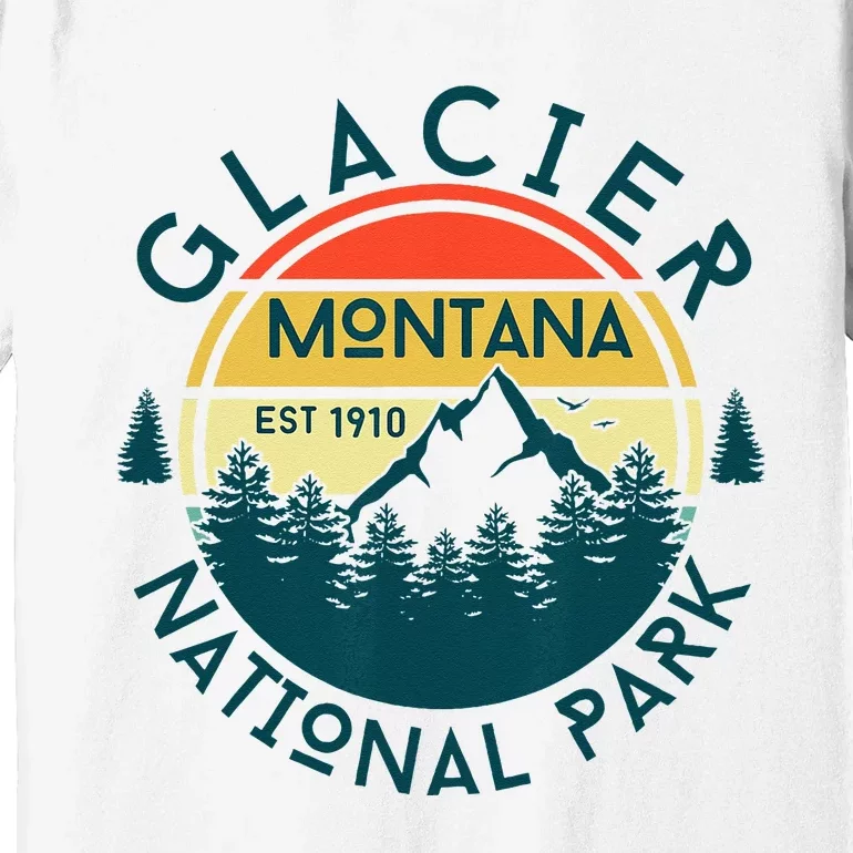 Glacier National Park Montana Hiking Nature Outdoors Premium T-Shirt