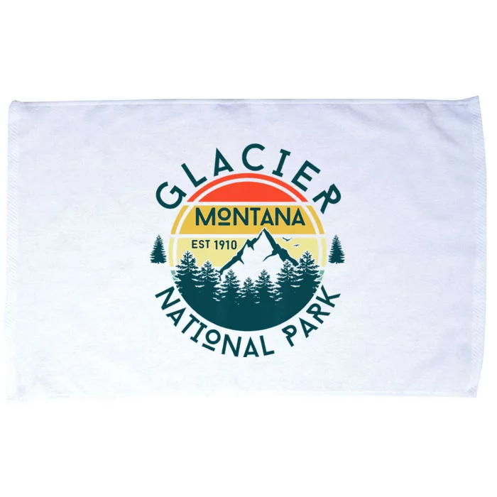 Glacier National Park Montana Hiking Nature Outdoors Microfiber Hand Towel